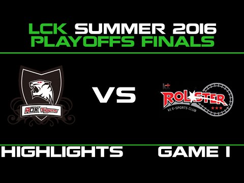 ROX vs KT Game 1 Highlights LCK Champions Summer Playoffs Finals 2016 ROX Tigers vs KT Rolster