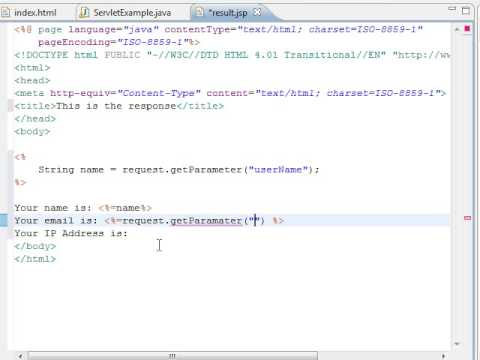 Web Applications With Java Tutorial 03 Jsp Basic Html Form