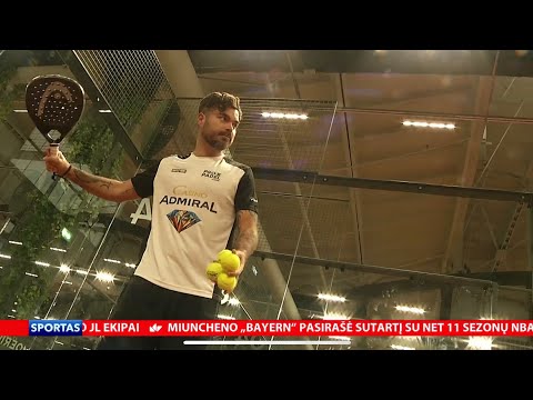 🎾 Oskaras Kalinauskas mokė padelio paslapčių LNK žurnalistą Nerijų Bliujų👇