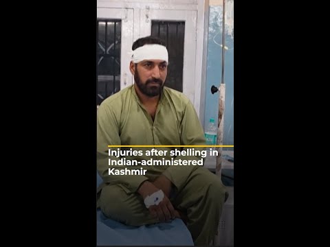 Injured people treated after shelling in Indian-administered Kashmir | AJ #shorts