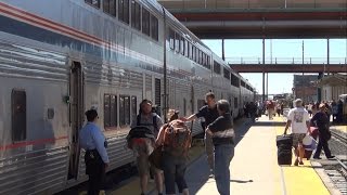 preview picture of video 'Amtrak in Albuquerque, NM 10/3/14'