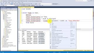 Tutorial SQL cu Microsoft SQL SERVER | Efectuare  calcule in tabele