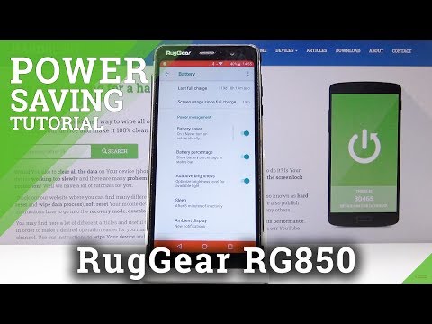 How to Turn On Power Saving Mode in RugGear RG850 – Save Battery