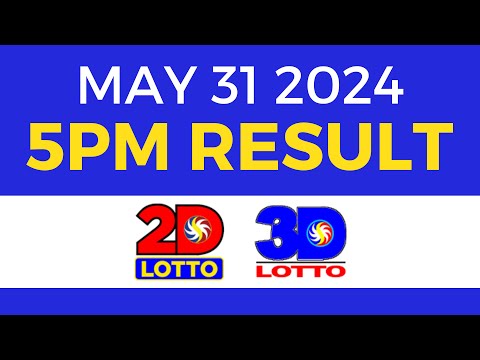 5pm Lotto Result Today May 31 2024 PCSO Swertres Ez2