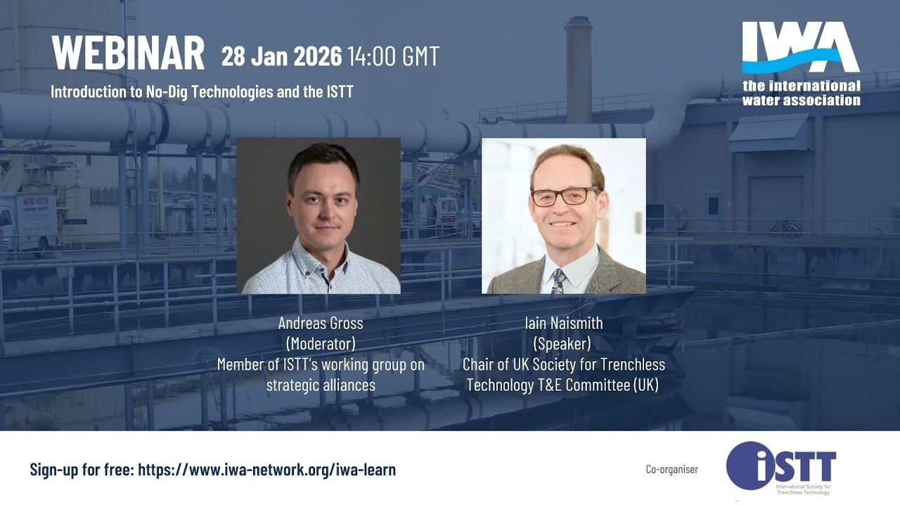 IWA Webinar: Introduction to No-Dig Technologies and the ISTT