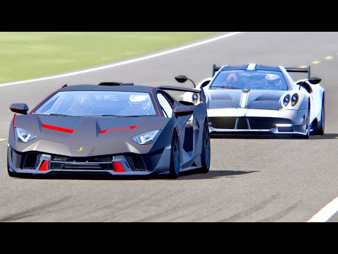 Lamborghini SC18 Alston vs Pagani Pagani Huayra BC - Top Gear Track