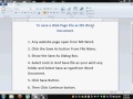 to save a web page file to save a web page file