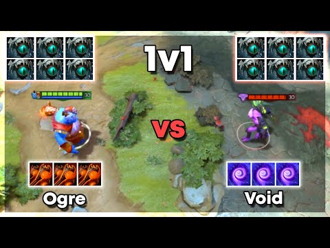 6x Skadi Ogre Magi vs 6x Skadi Faceless Void - Dota 2 1v1