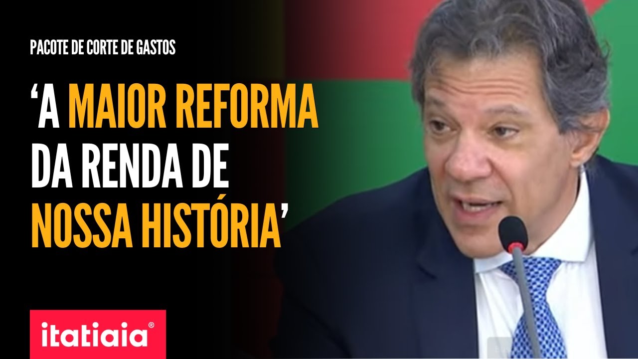 VEJA A COLETIVA COMPLETA DE FERNANDO HADDAD SOBRE O PACOTE DE CORTE DE GASTOS