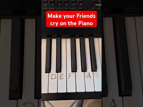 How to make your friends cry on the piano with only 4 notes