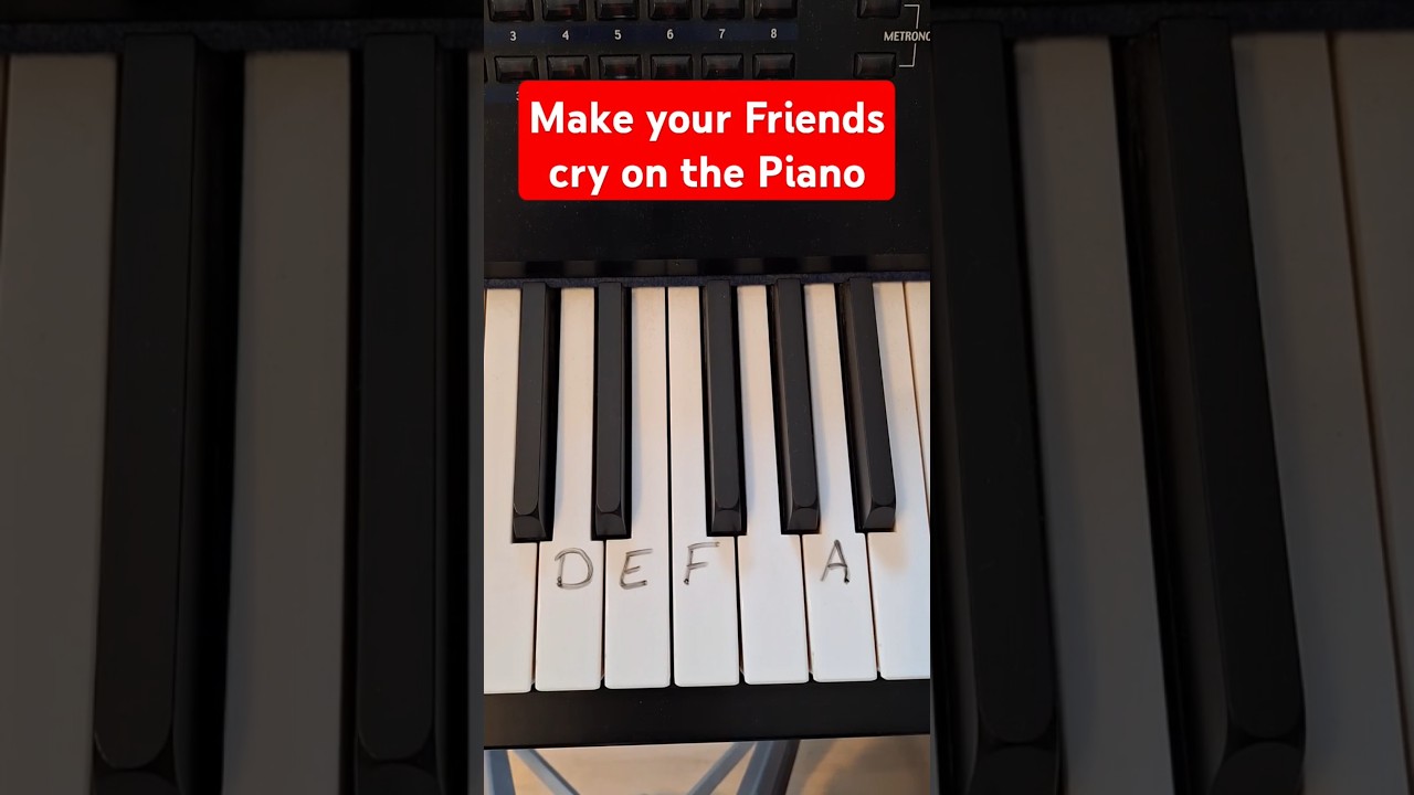 How to make your friends cry on the piano with only 4 notes