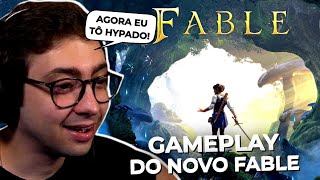 Alan reagindo ao novo gameplay de FABLE