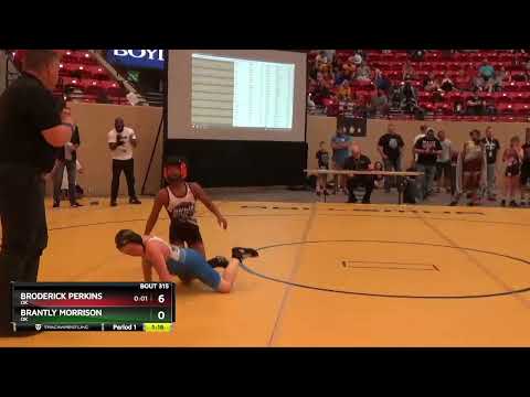 93 Lbs Round 1 - Broderick Perkins, OK Vs Brantly Morrison, OK 8e2e