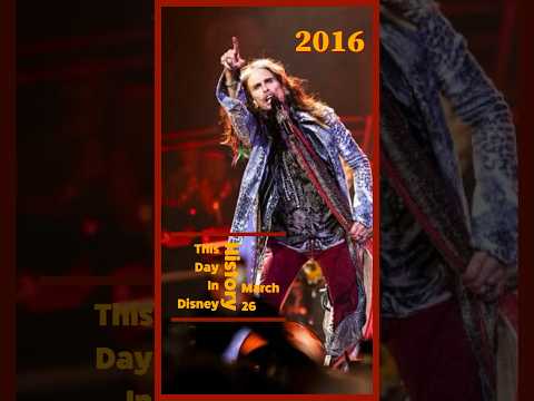 On this day in Disney history we say happy birthday Steven Tyler as he rides Rock ‘n’ Rollercoaster