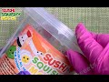 How To Open A Bucket SUSHI SQUISHY MOCHI Squishy Squeeze