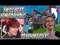 Clix TEACHES NickEh30 How To 1v1 After Getting CHALLENGED By This RANDOM Player For The Win