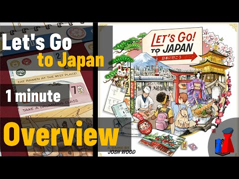 Let's Go to Japan -1 minute Overview - Peaky Boardgamer