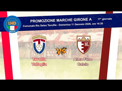 Tavullia Valfoglia - Alma Fano Calcio | Promozione Marche Girone A - 17a giornata - Calcio