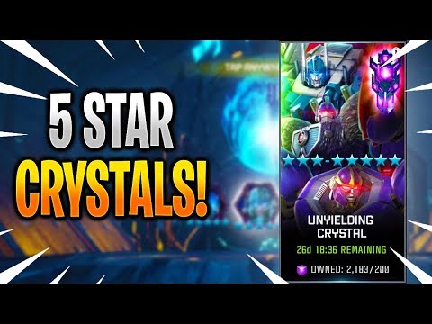 10x 5 Star Featured Bot Crystal Opening! - Transformers: Forged To Fight