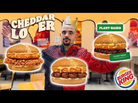I try the CHEDDAR LOVER from BURGER KING, so much melted cheese!