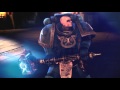 Ultramarine Proteus Slaying Chaos Demon With Thunderhammer