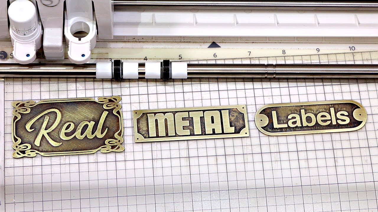 How to make METAL labels with a vinyl cutter!
