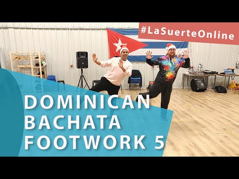 Dominican bachata footwork 5 - Christmas Special - Intermediate Sequence