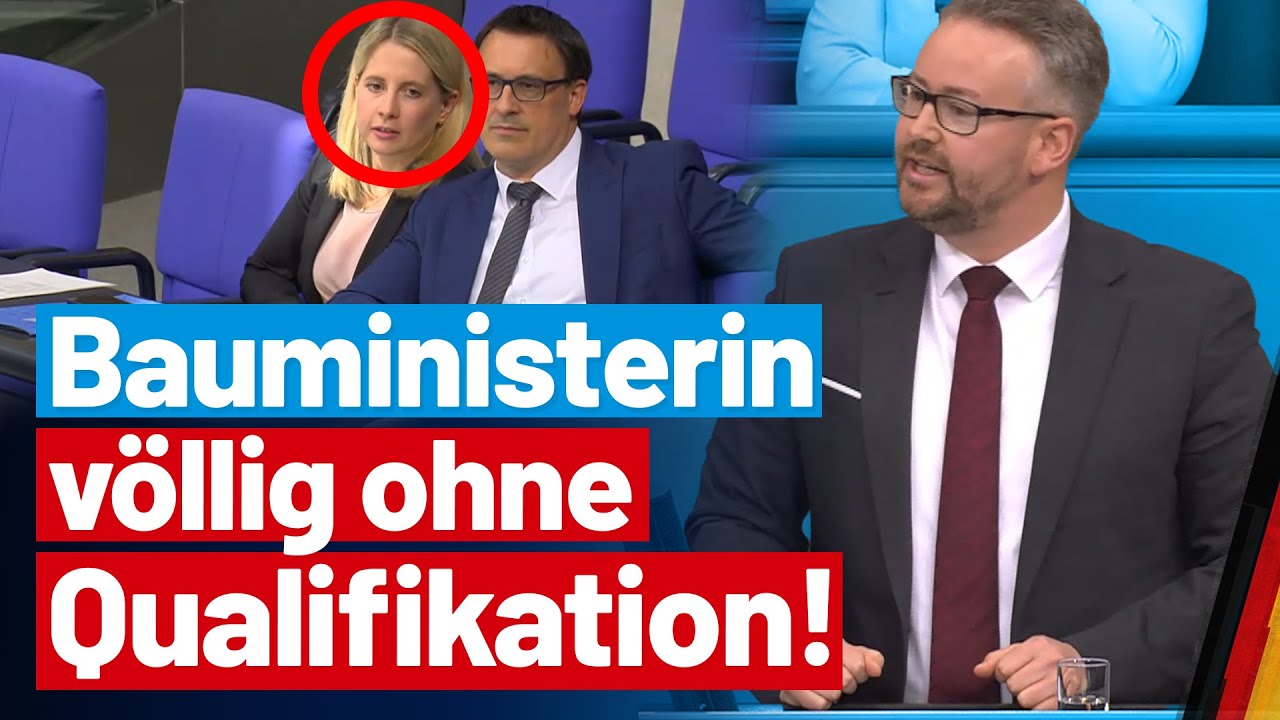 Sebastian Münzenmaier konfrontiert die neue Bauministerin! - AfD-Fraktion im Bundestag