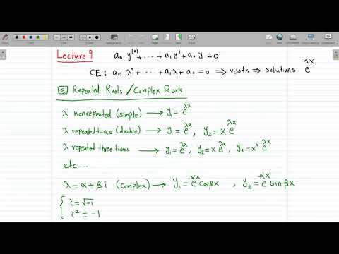 MATH 205-S2020 | Lecture 9
