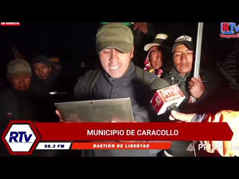 Firman pacto de lucha hasta la renuncia de Rodrigo Paz en el municipio de Caracollo