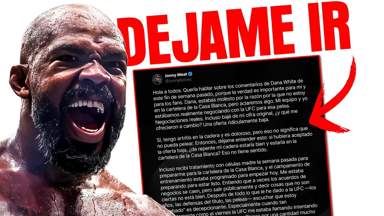 JON JONES EXPLOTA y cuenta TODA la VERDAD!