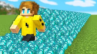 Minecraft, But Everything I Touch Turns To Diamond..