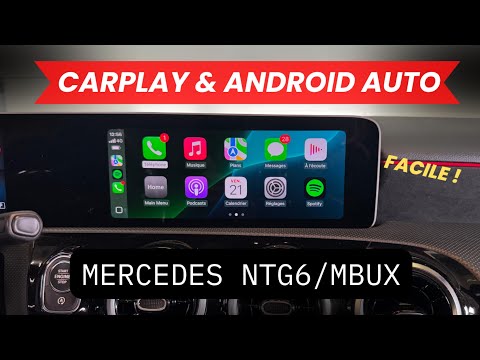 Ajouter facilement Carplay et Android auto plein écran et sans fil sur Mercedes NTG6/MBUX