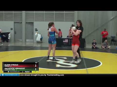 117 Lbs Placement Matches (8 Team) - Alexis Stroud, Virginia Vs Mackenzie Armagost, Minnesota Stor