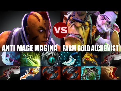 ANTI MAGE  FARM MACHINE COMEBACK vs ALCHEMIST FARM GOLD 1200 GPM DOTA 2