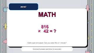 Can You Solve This Big Multiplication Sum #0197