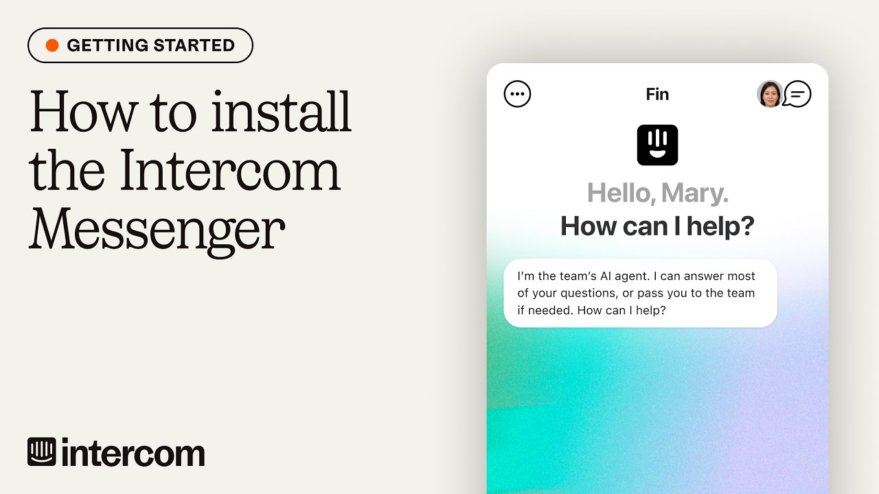 How to install the Intercom Messenger