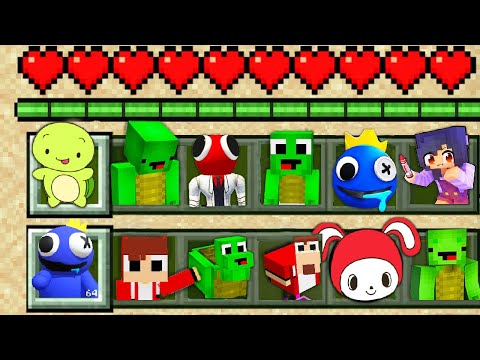 RAID 1000 MUTANT ZOMBIE APOCALYPSE Minecraft aphmau The LIFE of RAINBOW FRIENDS In Minecraft Aphmau