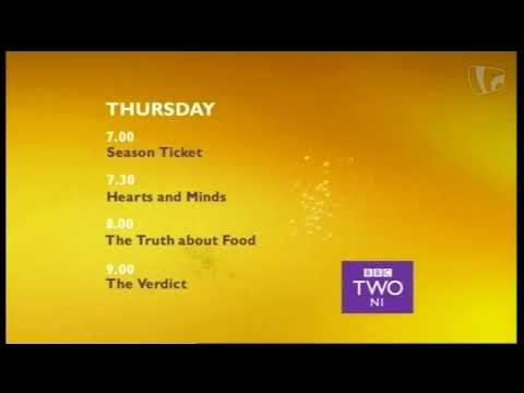 BBC Two NI - Fish ident with menu (2007)
