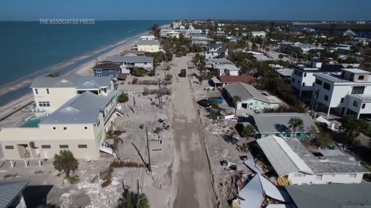Scenes of destruction in Manasota Key, Florida in wake of Hurricane Milton
