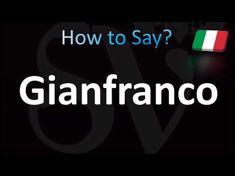 How to Pronounce ''Gianfranco'' Correctly! (Italian)