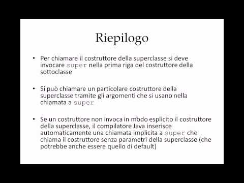 Corso Java 7 - Lezione 6 - OOP: Caratteristiche avanzate del linguaggio