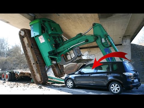 TOP 20 Dangerous Truck & Car Driving Fails - Moment of Biggest Excavator & Overload Truck Disaster
