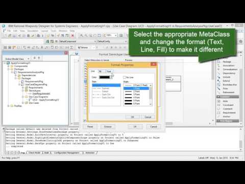 IBM Rational Rhapsody Advanced Tip #4 - Applying format using a stereotype