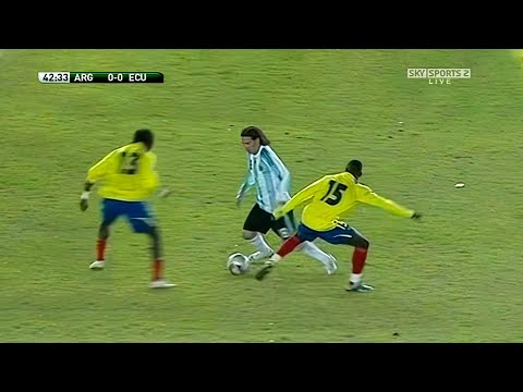 Rare Messi Match vs Ecuador (WCQ) (Home) 2007-08 English Commentary
