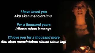 Download lagu Christina Perri - A Thousand Years - Lirik dan Terjemahan mp3 Download lagu Christina Perri - A Thousand Years - Lirik dan Terjemahan mp3
