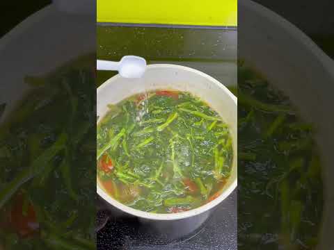 Canh rau muống nấu với mắm tôm #nauancunggiang #cooking #food #tea #amthuc #menauan #xuhuong #comnha