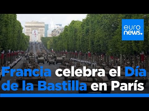Francia celebra el Día de la Bastilla con su tradicional desfile militar del 14 de julio en París