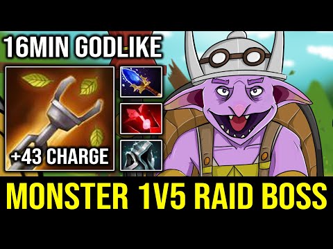 Amazing Tree Cut 16Min Godlike Timbersaw 1v5 Offlaner with 42 Bloodstone Charge DotA 2