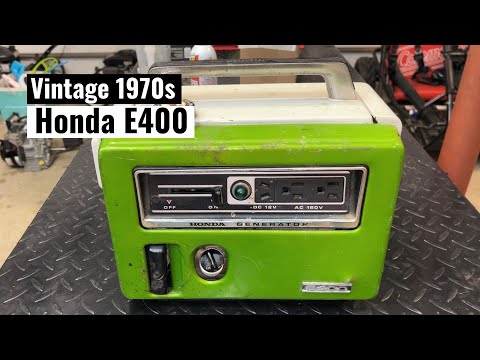 Rare 1970s Honda e400 Generator - Will it Run and Make Power?